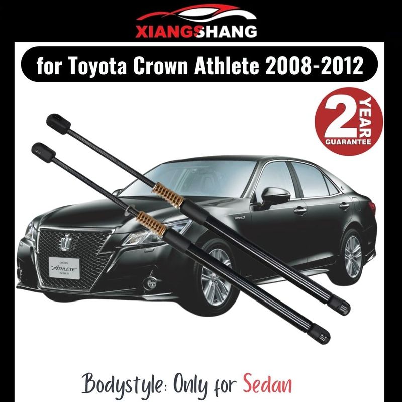 2pcs Rear Tailgate Damper for Toyota Crown Athlete (S200) 2008-2012 Sedan WITH SPRING Trunk Boot Gas Charged Gas Struts