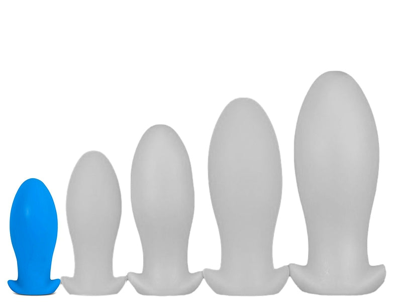 Plug silicone Saurus Egg S 10 x 4.5cm Bleu - EggPlay - Plugs Silicone