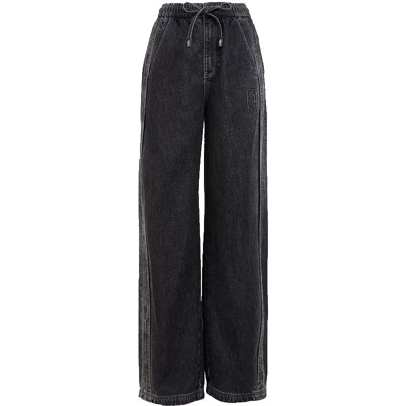 ONLY 2025 NBA Collaboration Drawstring Banana Wide-Leg Jeans M