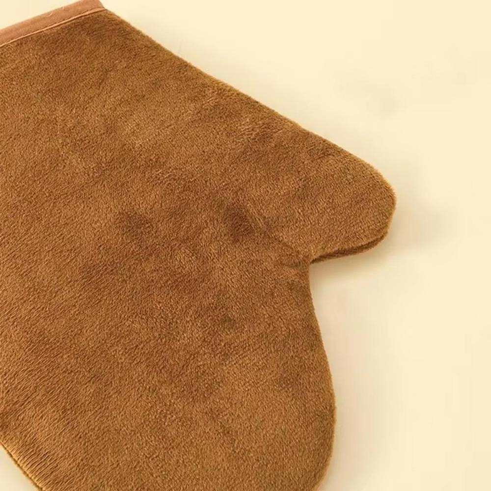 3-In-1 Body Lotion Glove Makeup Applicator Reusable Self-Tanning Mitt Bath Cleaning Tools Double-Sided Prevents Sticky