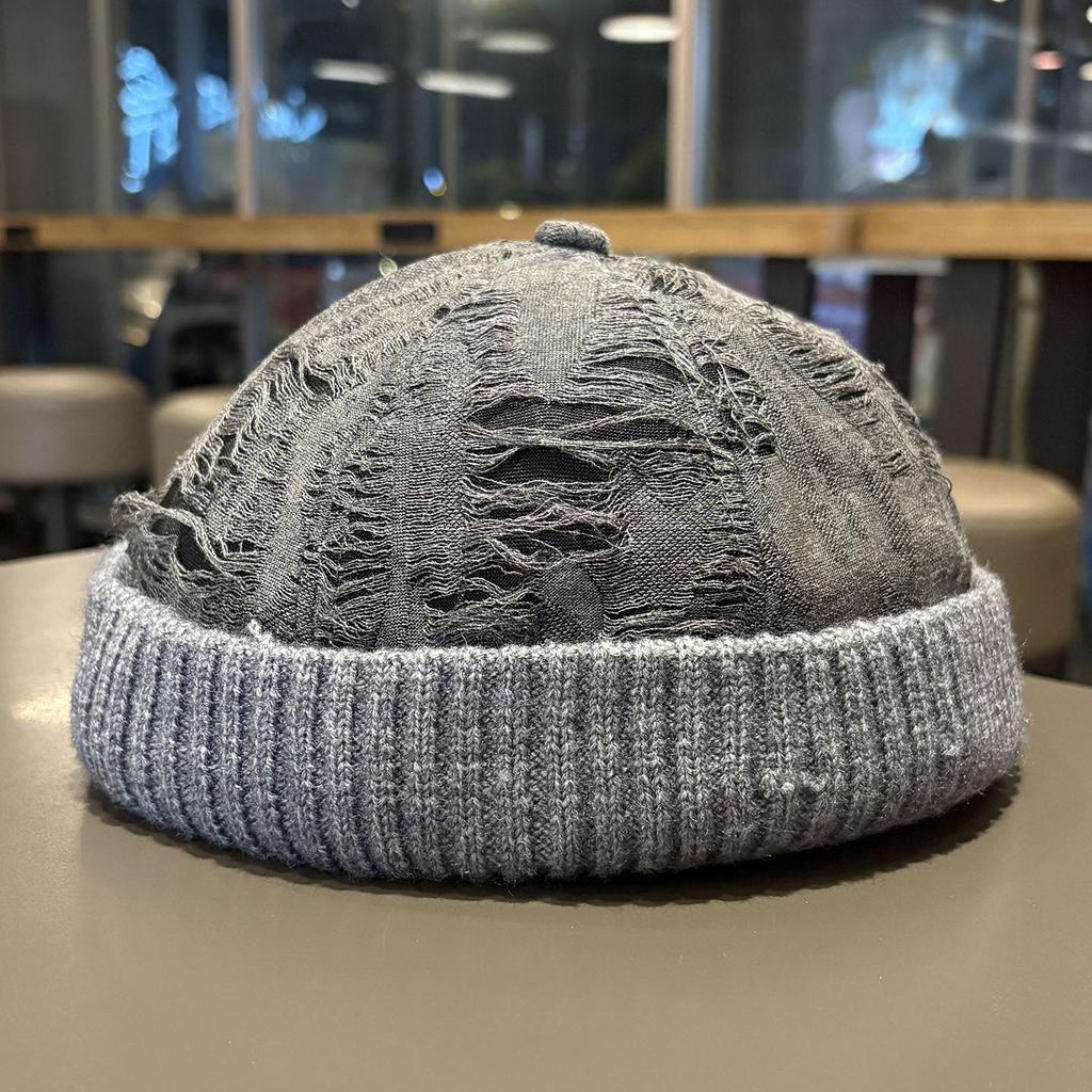 Autumn and winter new trendy casual hole old landlord hat versatile face small street warm yuppie melon fur hat