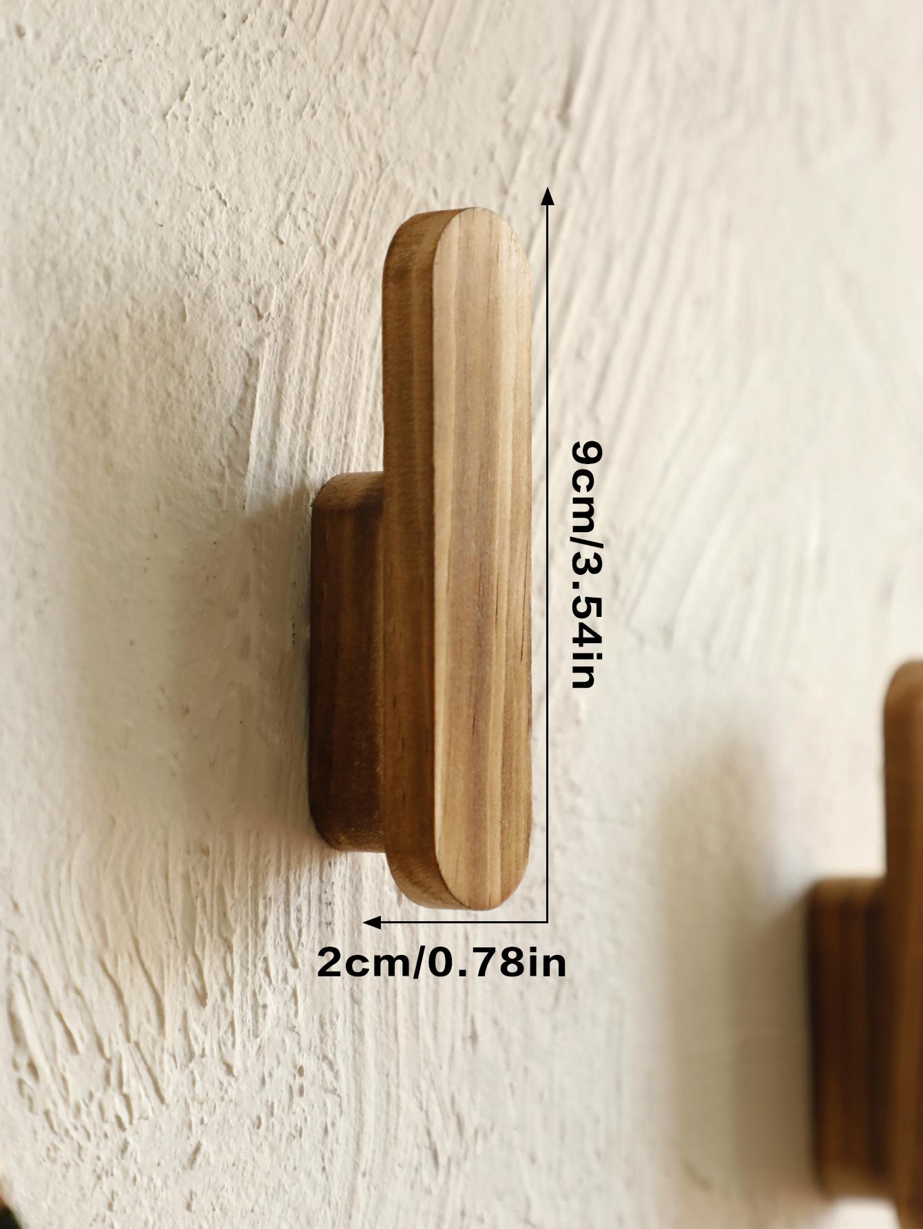 

Деревянные настенные крючки ручной работы, декоративные вешалки для пальто и шляп, идеально подходят для прихожей, спальни и ванной комнаты, настенный органайзер