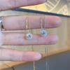 Women's Summer Luxury Shiny Diamond Square Pendant Necklace - Korean Style, Versatile Fashion