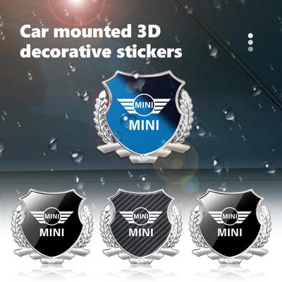 Auto Emblem 3D Legierung Abzeichen Aufkleber Auto Fenster Dekoration Decal Zubehör Für MINI R55 R56 F55 F56 Cooper One JCW Clubman gzpxv22