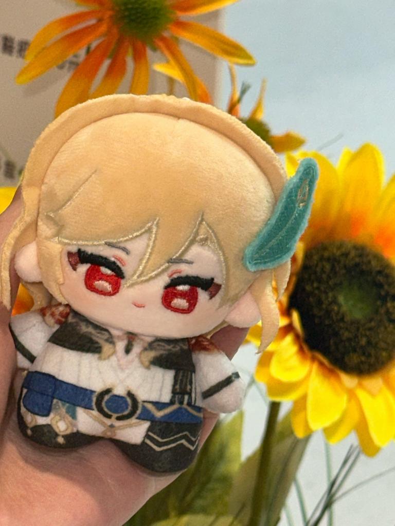 10cm Anime Genshin Impact Alhaitham Kaveh Cyno Tighnari Poupée Peluche Imprimée Périphérique Anime Nunu Corps Peluche Porte-Clés Jouets Cadeaux d'Anniversaire