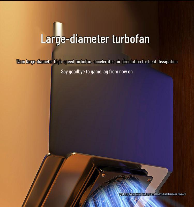 Silent Laptop Cooling Stand – Universal Stable Desktop Riser In Carbon Steel for Office & Learning