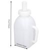 2Pcs Easy Cleaning 1L Capacity Calf Feeding Bottle Durable White Calf Nursing Bottle Feeding Bottle Daily Drinking