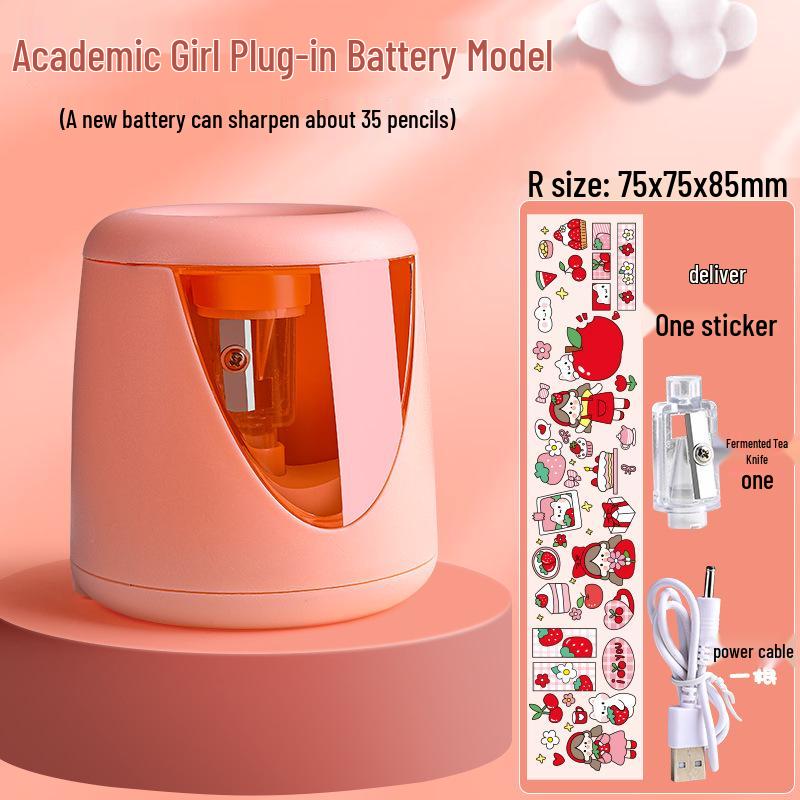 Automatic Electric Pencil Sharpener for Elementary Students - Creative, Rechargeable Design