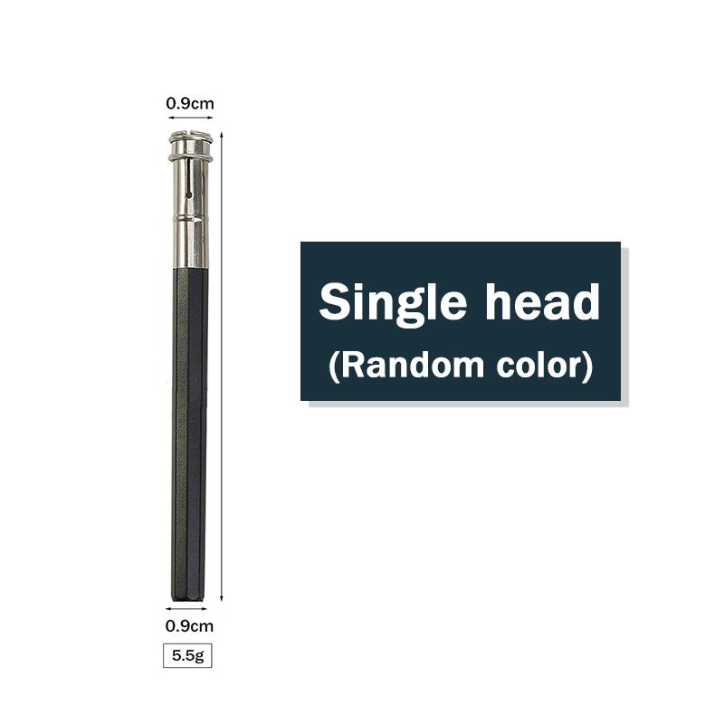 Suport prelungitor creion reglabil cu cap simplu/dublu, tijă prelungitoare metalică/lemn, creioane rotunde/triunghiulare/hexagonale, suport pentru creioane