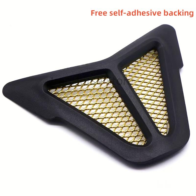 Dirt bike accessories moto decorative air Inlet Head Cover Aluminum Mesh Intake Guard Protector for Yamaha R15-V3 2017-2020 жёлтый