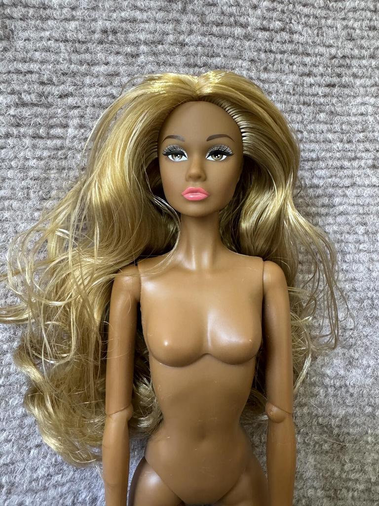 1/6 PP Face Mold Super Model Doll Figures FR Beige Dark Brown Skin Tone Joints Movable Solid Doll 30cm Doll Kids Birthday Gift