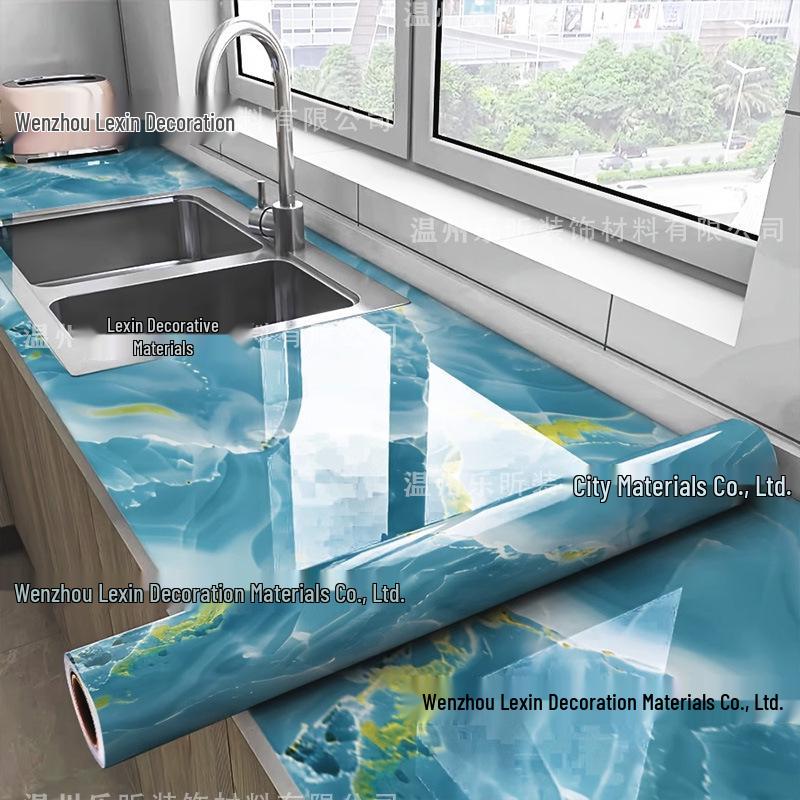 High-Temperature Resistant, Waterproof, Oil- and Moisture-Proof Kitchen Wall Stickers - Self-Adhesive Aluminum Foil for Cabinets and Stoves