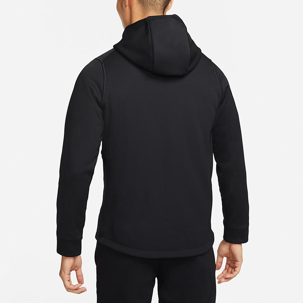 Nike Fleece-Lined Warm Training Hooded Jacket With Logo Men Outerwear Black DD2125-010