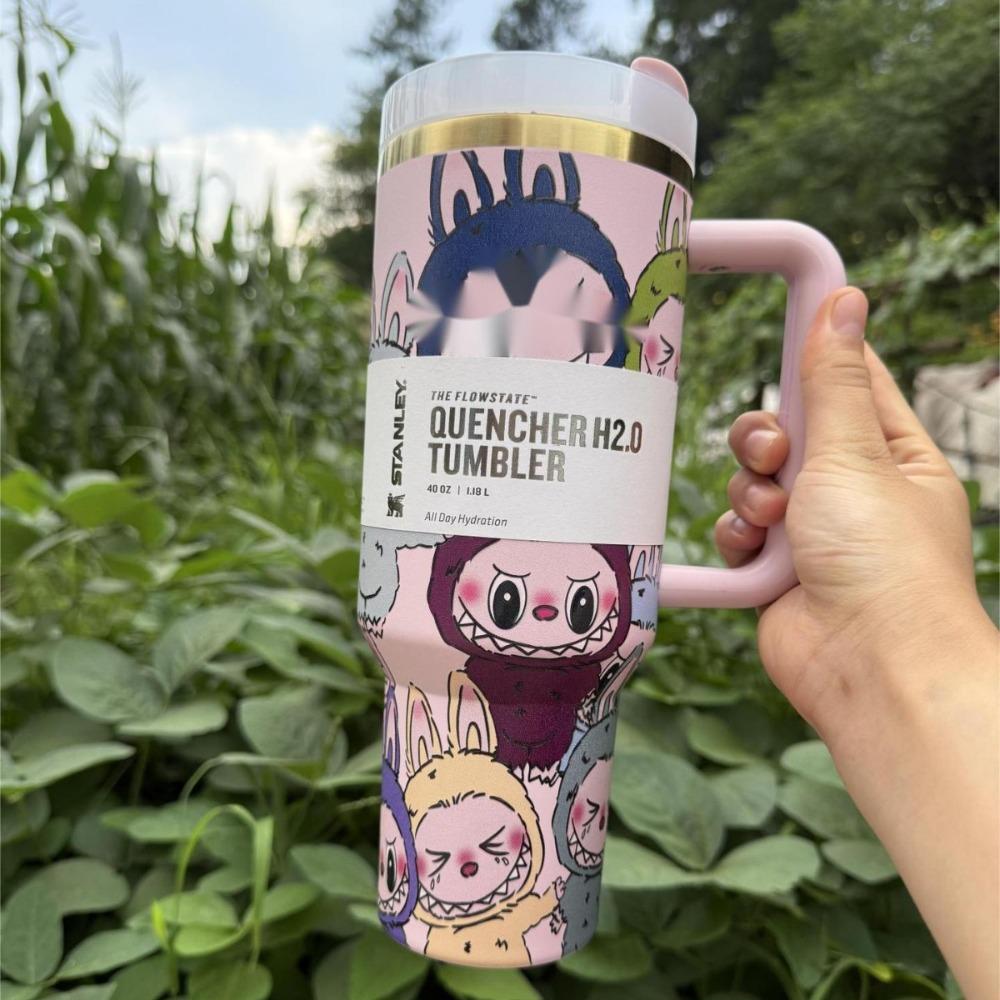 40oz Strohbecher 304 Edelstahl Auto Eisbecher Schleife Thermosbecher