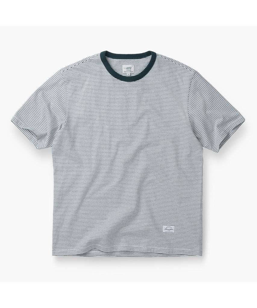 Henlikoteun Multi-Stripe Short Sleeve T-Shirt Aytam26701Grx