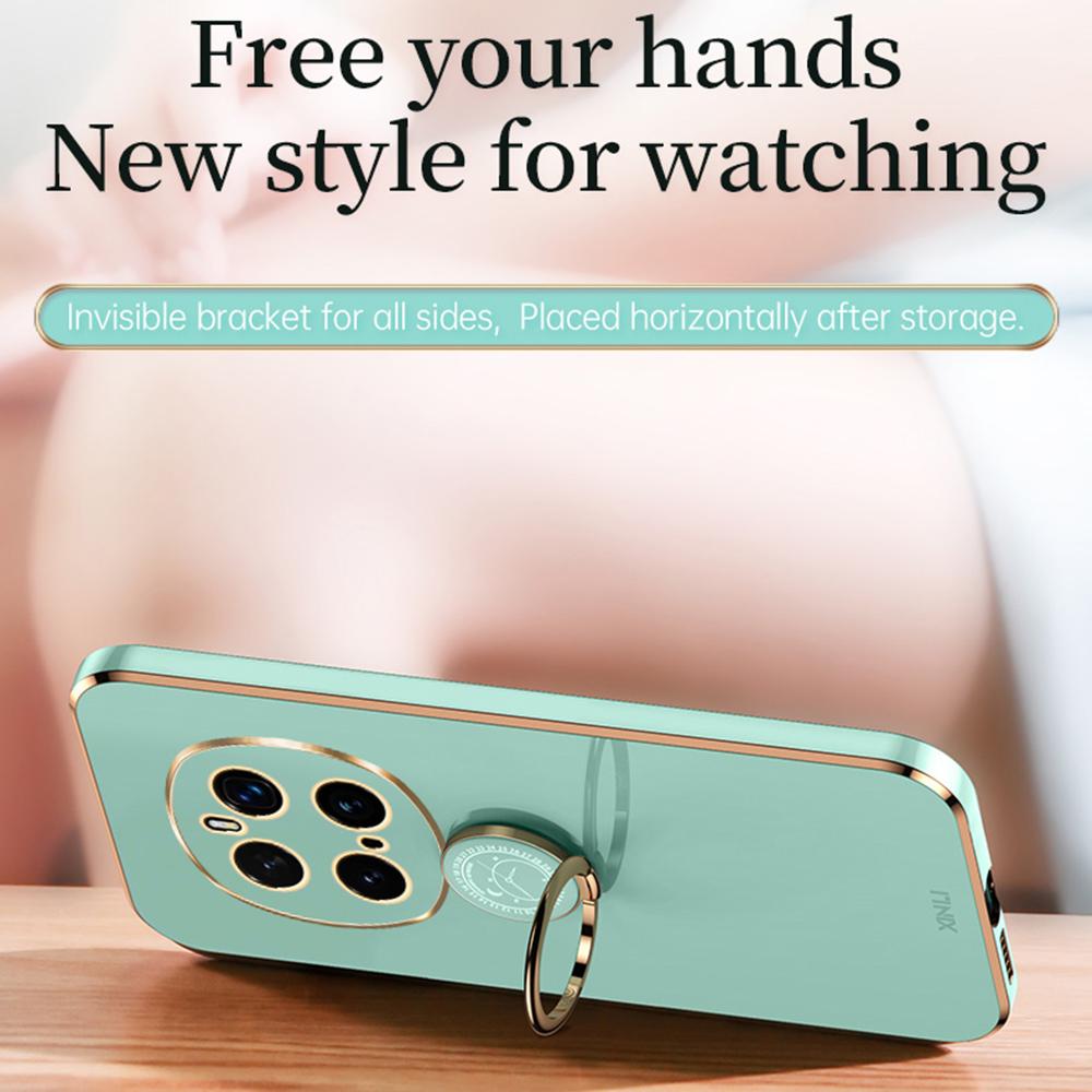 

XINLI For Honor Magic7 Pro 5G Case Ring Kickstand Electroplating TPU Phone Cover Red