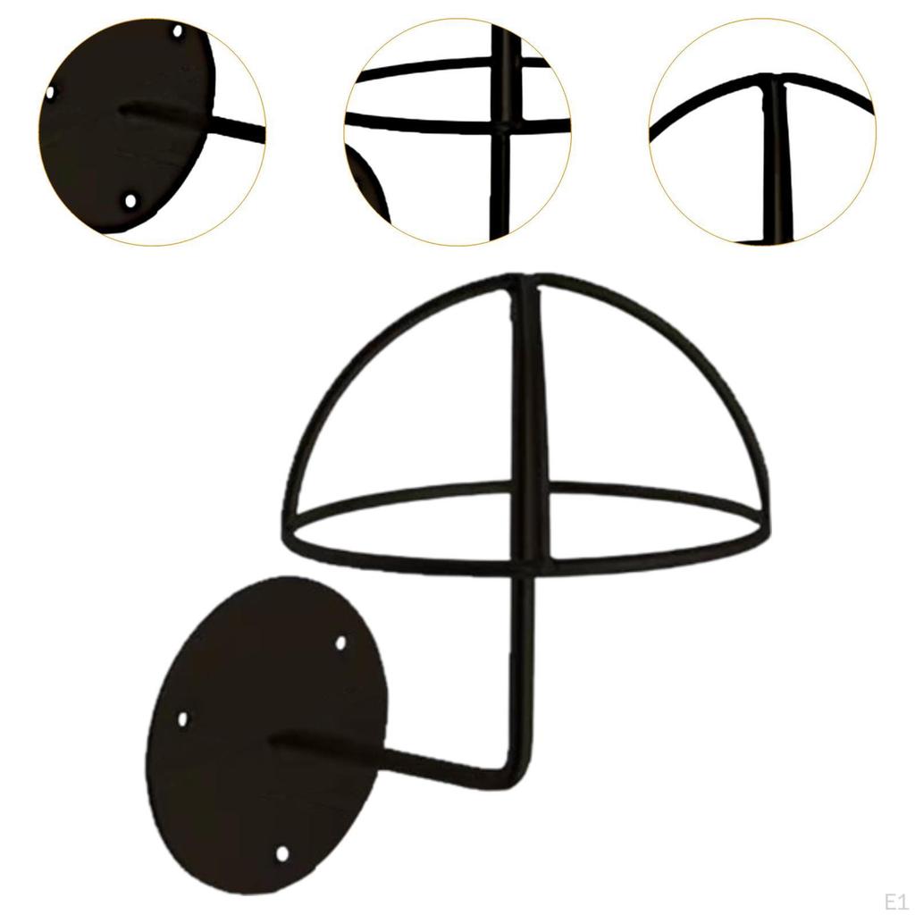 Hat Display Rack Baseball Cap Holder AntiSlip Wall Mounted Stable Wig Stand Prop for Shop