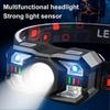Led Portable Headlight Rechageable Head Lighting Camping Lantern Outdoor Fishing