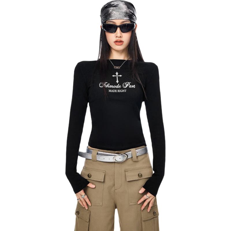 

ICH MODE American Cross Slim Fit Long Sleeve T-Shirt S