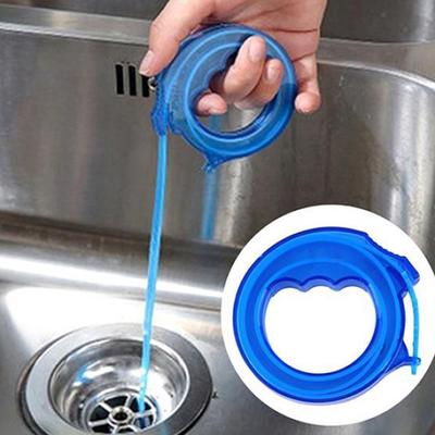 Flexible Barbed Drain Sink Snake Cleaner  Bathroom Kitchen Clog Hair Remover