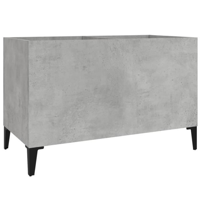 VidaXL Record Cabinet Concrete Grey 74.5x38x48 Cm Engineered Wood 831969