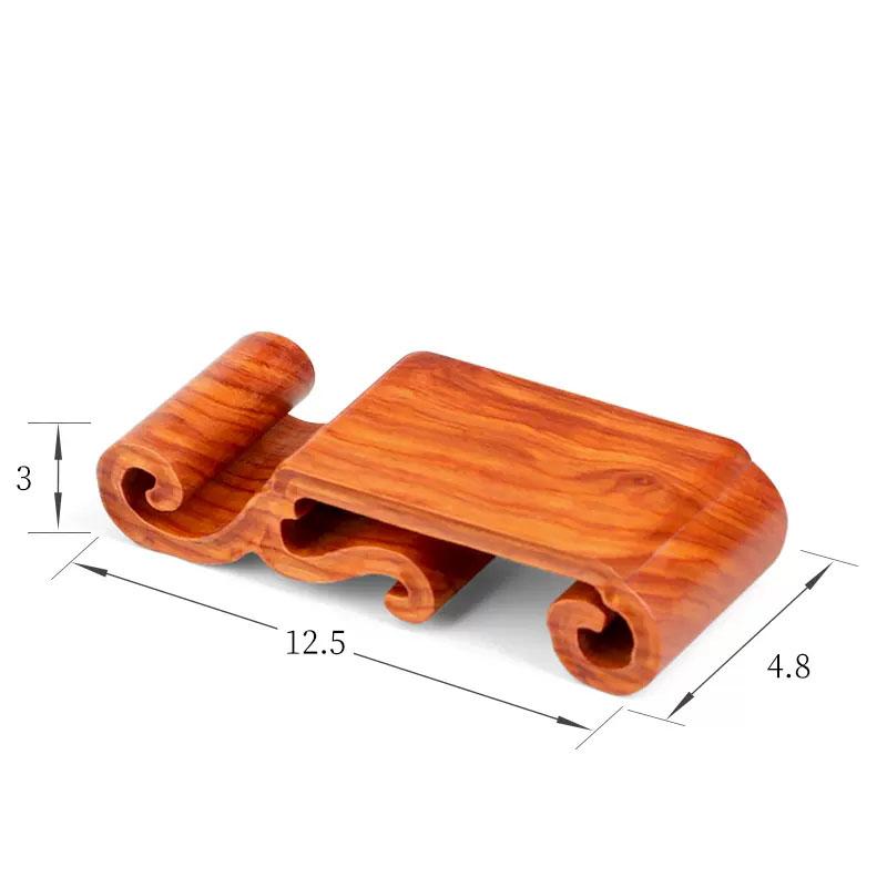 Rosewood Carving Handlebar, Handlebar Ornaments Base, Solid Wood Stone, Flower Pot, Teapot Base Bracket