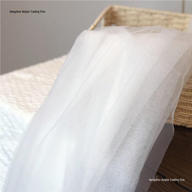 White Gauze Wedding Arch & Ceiling Drape – Chinese Style Outdoor Photo Backdrop