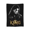 MJ Pop Rock Disco Welurowe Koce Kocie do Domu na Zewnątrz Lekki Przykrycie Łóżka,