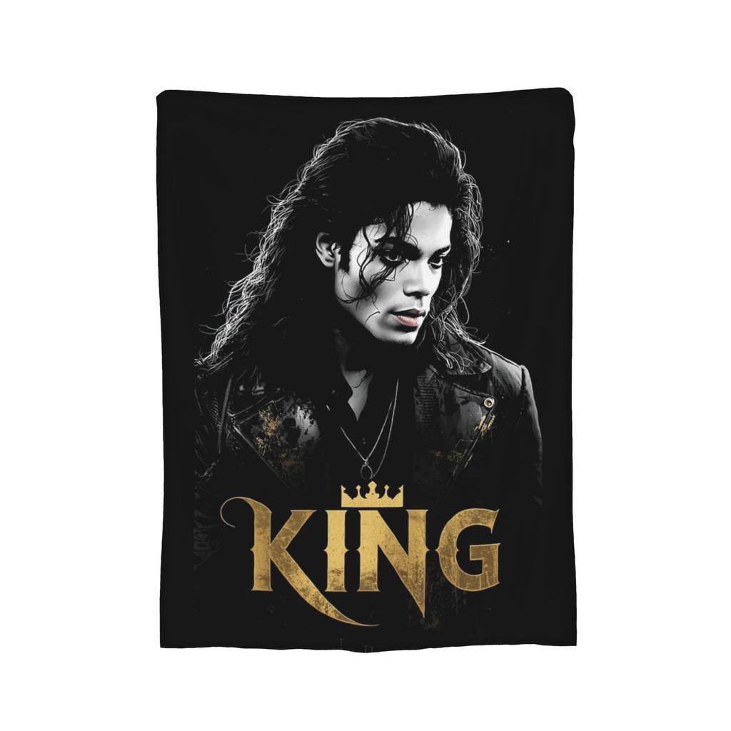 MJ Pop Rock Disco Welurowe Koce Kocie do Domu na Zewnątrz Lekki Przykrycie Łóżka,