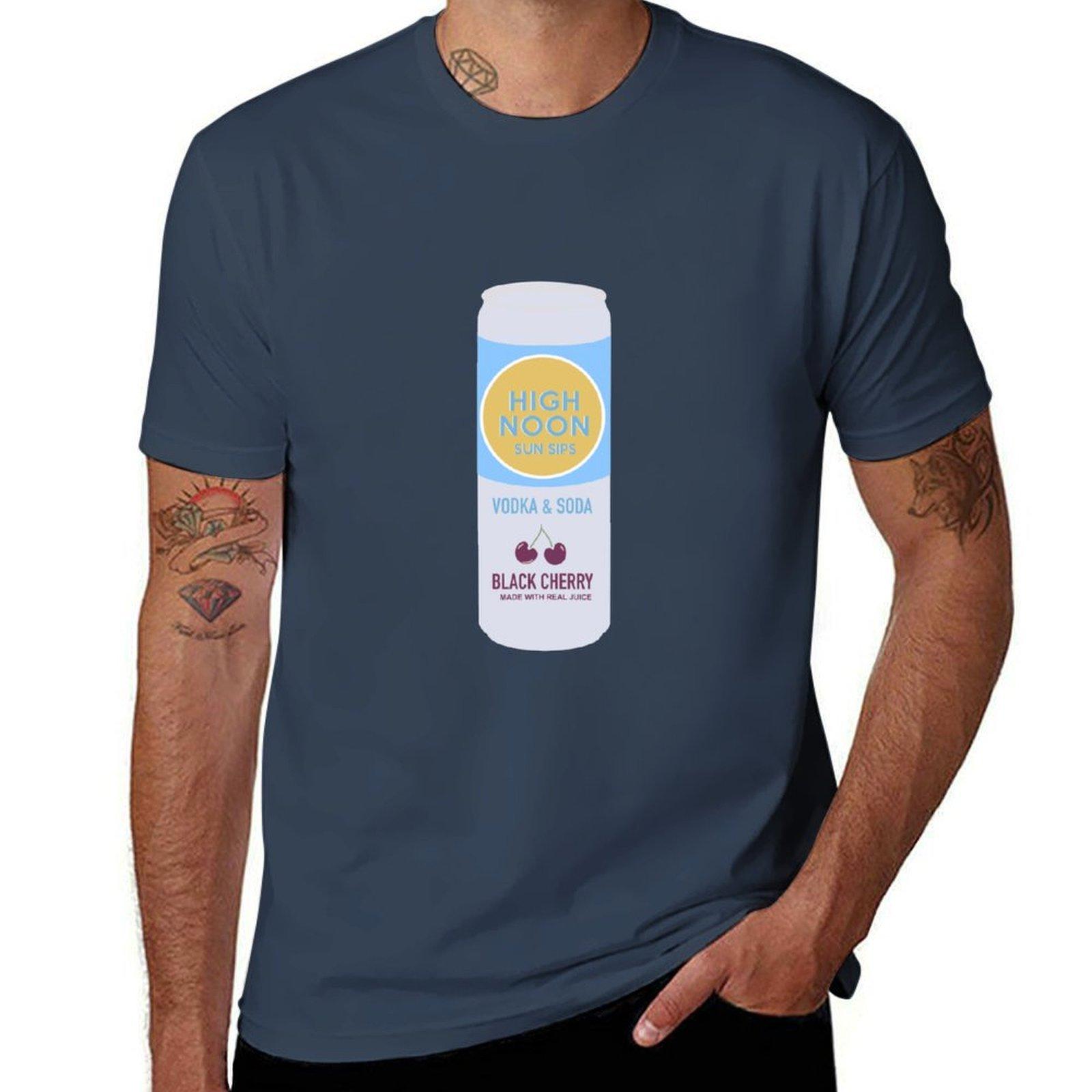 High Noon Black Cherry TShirt Modern Print Casual TShirt S