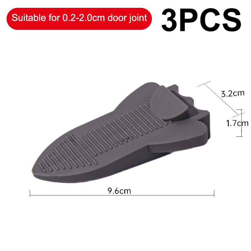 1/2/3Pcs TPR Rubber Wedge Door Guards Safety Protection Seams Anti Pinch Hand Door Guards Baby Safety Protectors Home Office