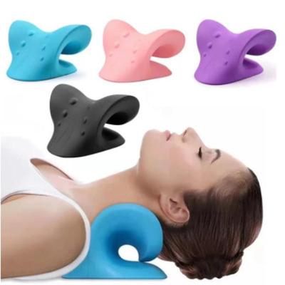 Neck Shoulder Stretcher Relaxer Cervical Chiropractic Traction Device Pillow for Pain Relief Cervical Spine Alignment Massager