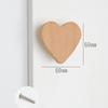 6 Pack Furniture Handles Cabinet Heart Shaped Wooden Handles Drawer Handles Solid Wood Cute Children\'s Room Handle Cabinet Door