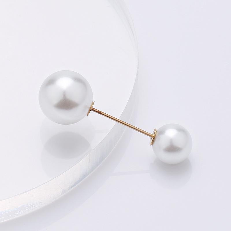 Elegant Minimalist Pearl Pin Brooch for Neckline and Waist