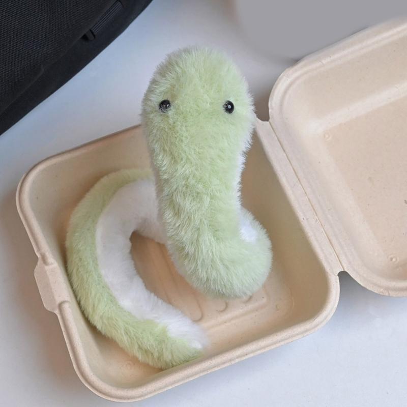 Snake Year Mascots Plushie Stuffed Animal Plush Toy Zodiacs Snake Plush Dolls Little Snake Ornament for Home Decorations