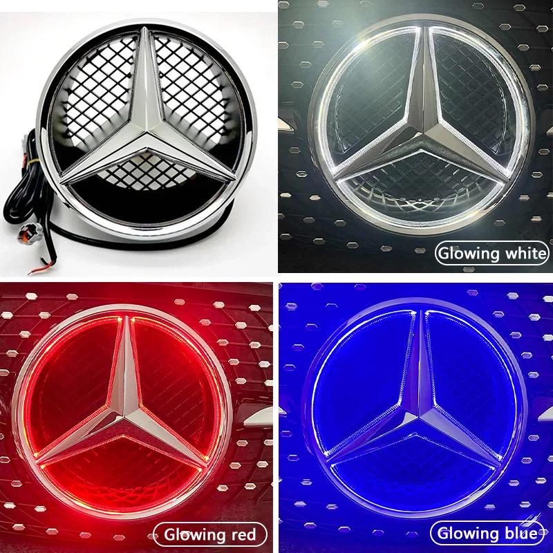 C200 E200 Für Mercedes Benz Auto Frontgrill Stern Emblem LED Beleuchtetes Logo Weiß Blau Rot Licht für Mercedes Benz W205 C E R