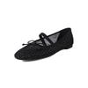 Fashion New Summer Women Pumps Shoes for Women Fashion Butterfly Knot Mesh Sandals Round Toe Mary Jane Shoes Women Breathable Flat Shoes
