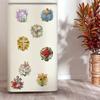 15 Stück 2D/Flaches Acryl DIY Diamantmalerei Kühlschrankmagnet-Set Speziell geformter Diamant Kühlschrank Briefkasten Heimdekoration DIY Bastelbedarf