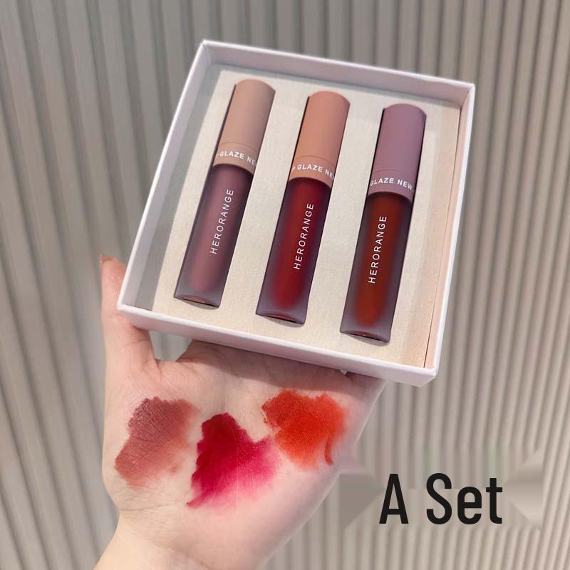 Matte Velvet Lip Glaze: White-Enhancing, Waterproof, Long-Lasting, Non-Staining Lipstick for Students