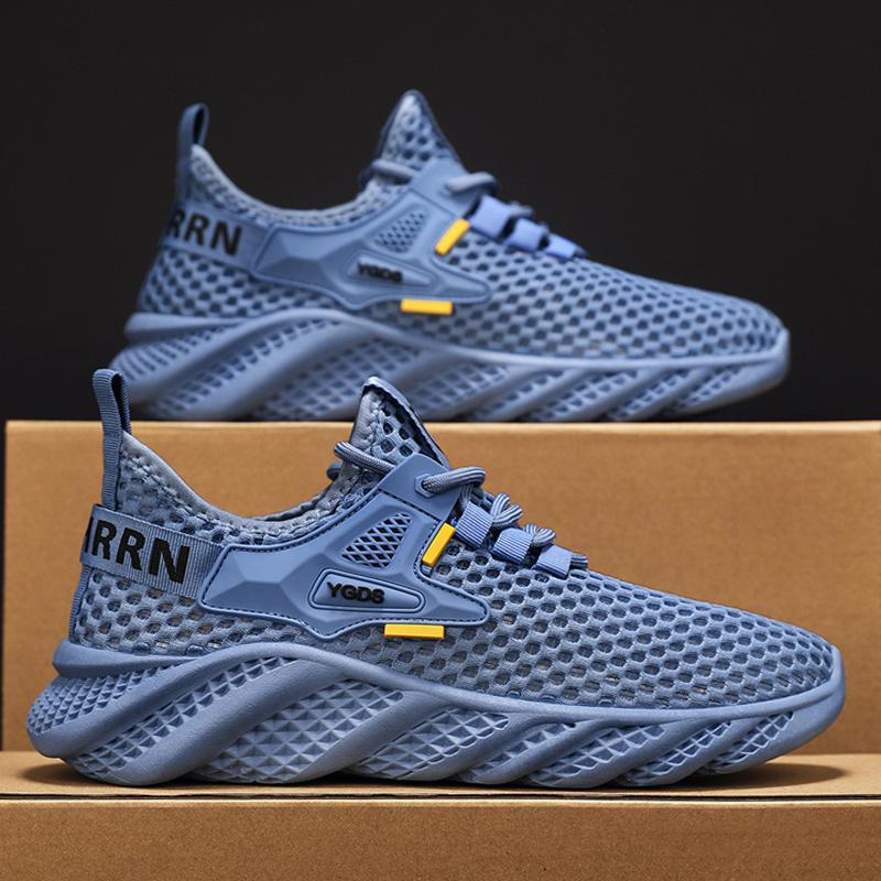 Neue Mode Herren Frühling und Sommer Low Top Bequeme Schuhe Atmungsaktive Freizeitsneaker