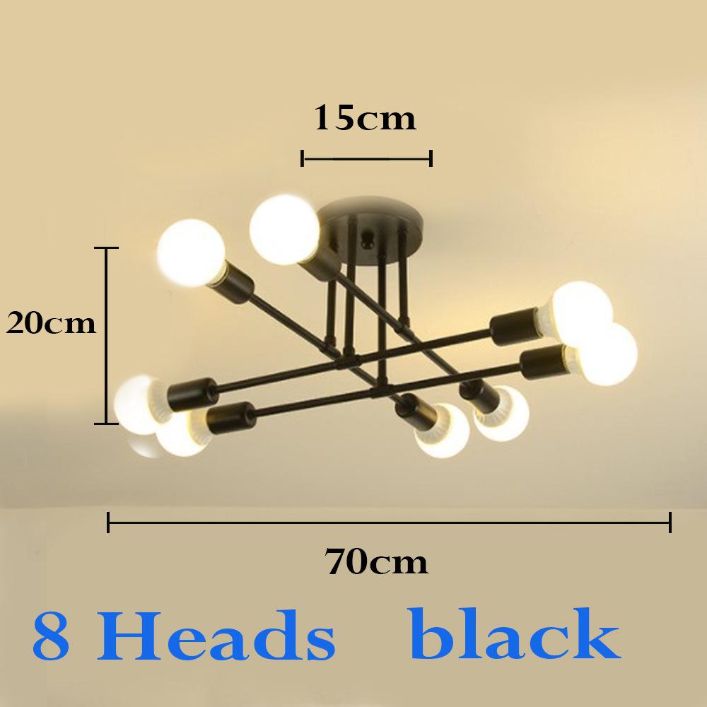 Ceiling Lights Modern Multiple LED E27 Lamp Base Black/White/Gold For Living Room / Bedroom Indoor Lighting Retro