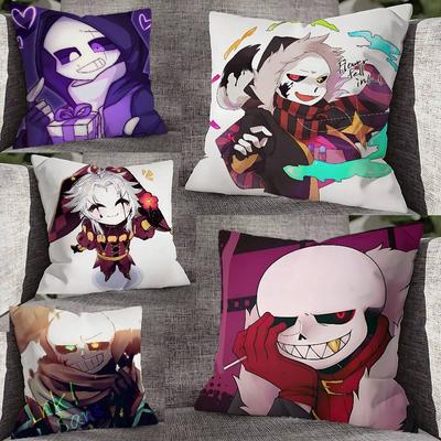 Fell Ink Sans U-Undertale AU Pillow Case For Sofa Decor Car Office Room Printing Cushion Cover Decorations and Protector