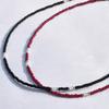 Standingfish Silver Point Necklace(wine)