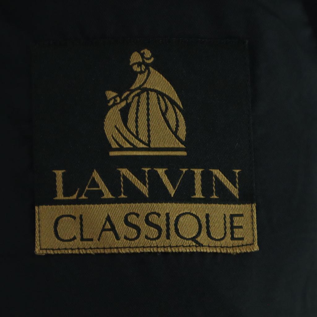 LANVIN Classique 90s Old Long Sleeve Suit Jacket R54-48 Black Men's Used