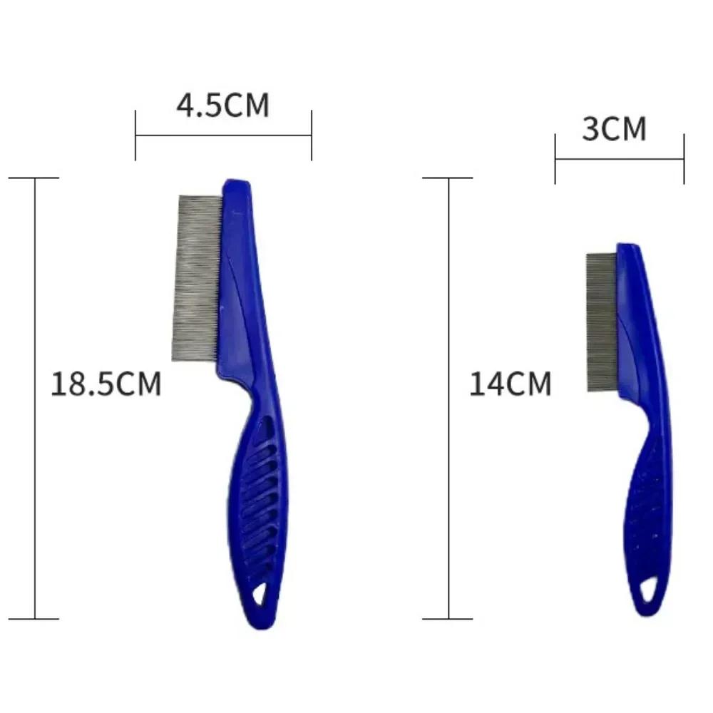 Pet Grooming Flea Comb Stainless Steel Care Comb Cat Dog Hair Brush Flea Removal Massage Comb Pet Portable Tools Accessories