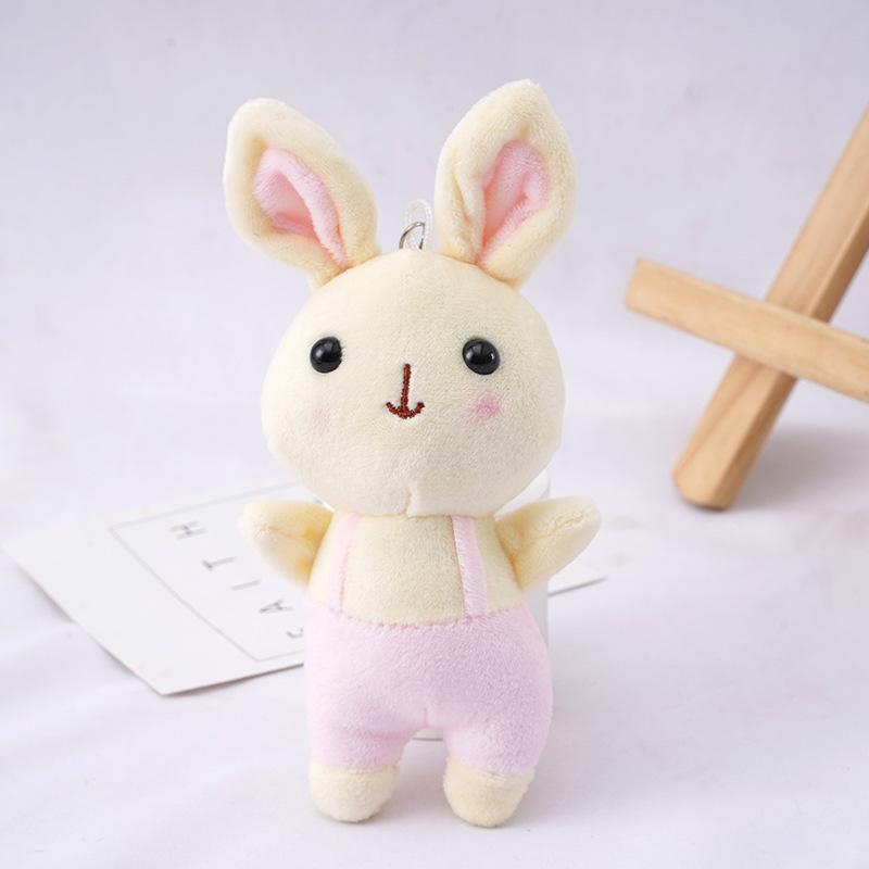 

Плюшевый брелок-подвеска в виде кролика, безделушка, мягкая кукла-кролик, аксессуары для сумки розовый