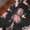 Brocade Černý Motýl Květinový Vzor Žakárová Látka Ražená Látka Materiál na Šití pro Kutily Šaty Cheongsam Saténová Látka na Oděvy