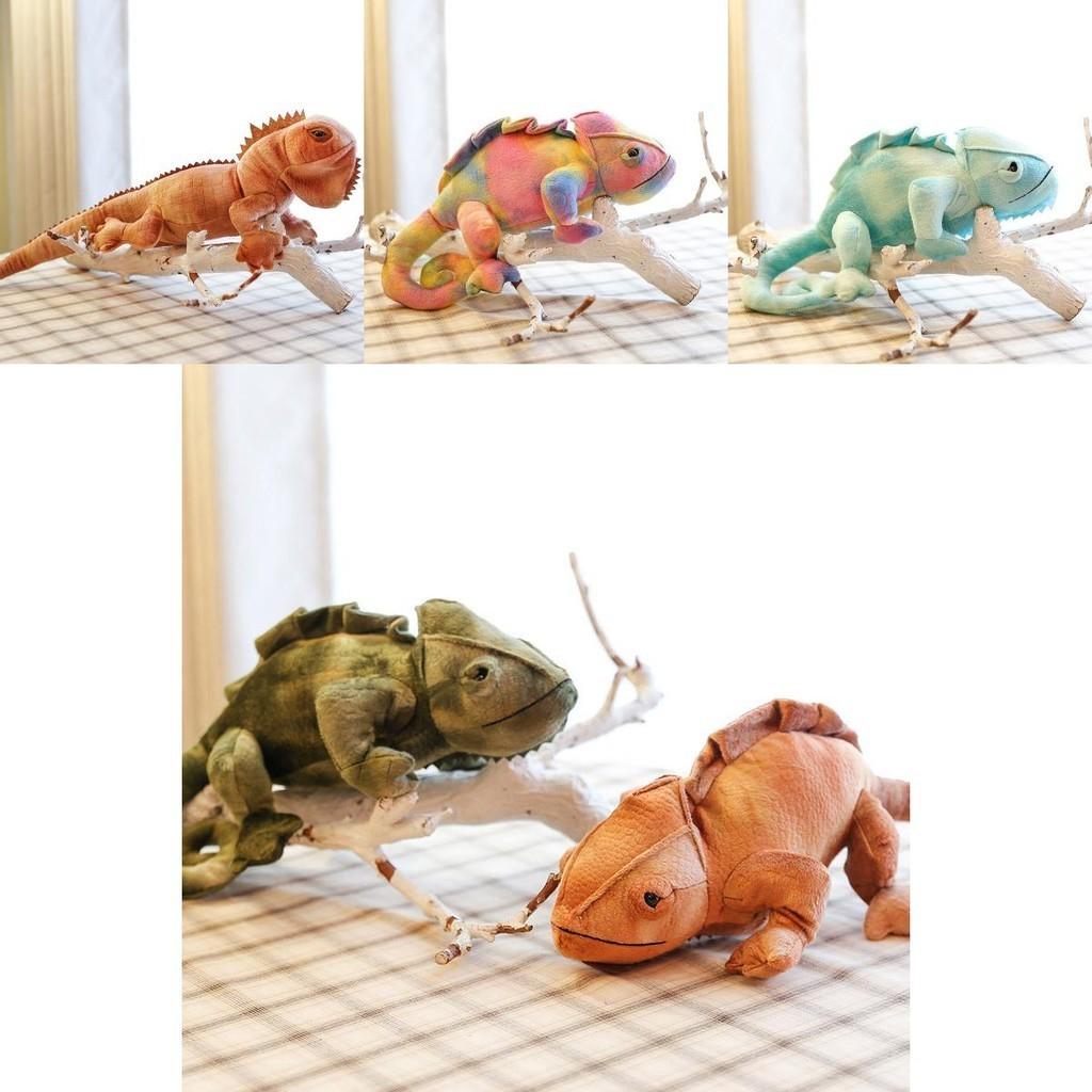 Realistic Lizard Plush Toy Super Soft Short Plush Material Color-changing Chameleon Doll Perfect Gift For Teens