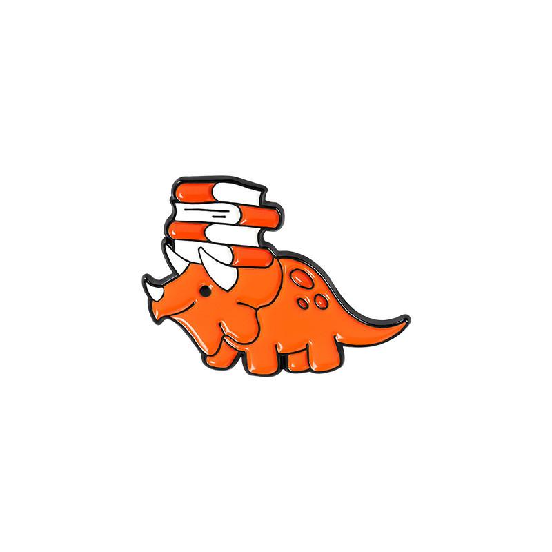 Cute Cartoon Charming Dinosaur Brooch Set Fashionable Pin Accessories For Bags Clothing
