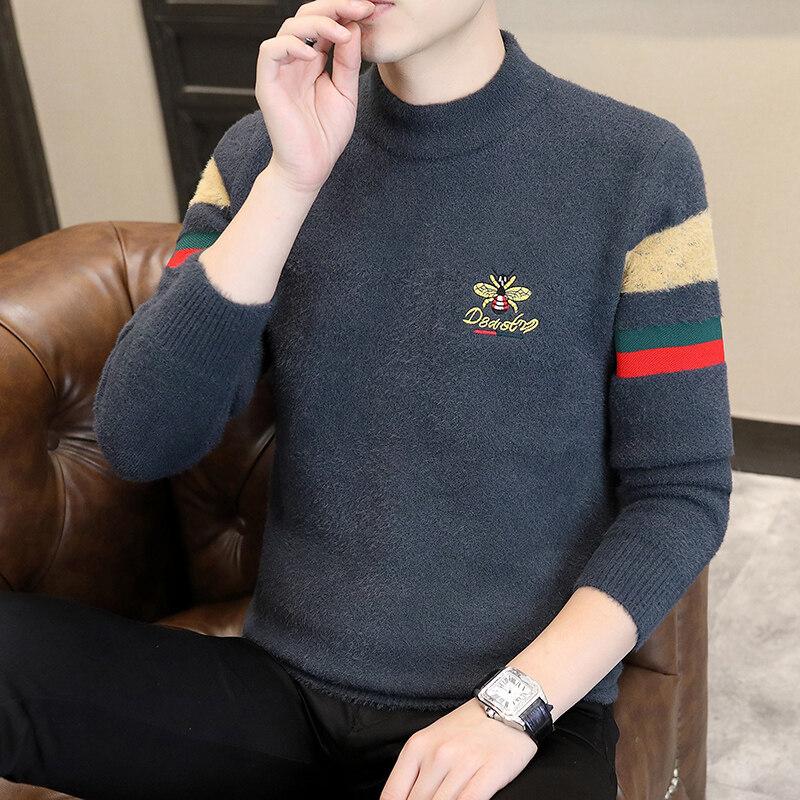 Heißer Verkauf, beliebt, neuer lässiger Rundhals-Pullover für Herbst und Winter, gestrickter Unterteil-Pullover, übergroßer, lockerer Pullover.